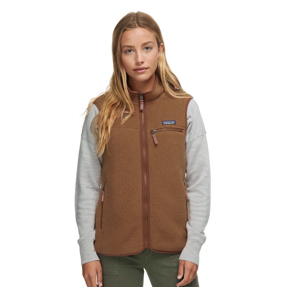 Patagonia Women's Retro Pile Vest, brown sz M